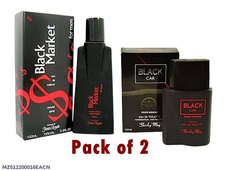 Men's Long Lasting Perfume- Pack Of 2, 100 ML 1