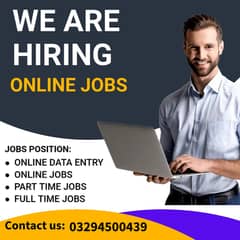 Part Time Job / Full Time Job / Job for male and female / Online