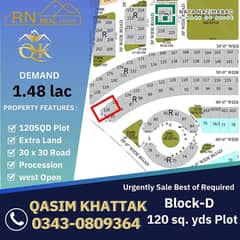 Naya Nazimabad 120sq yard Block D Plot Available for sale