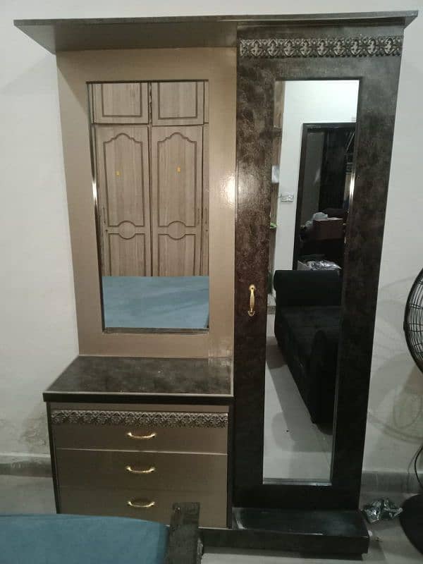 Furniture set Sale Bed with mattress Dressing table Cupboard showcase 3