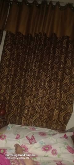 5 curtains 9 ft length  11 inch width call on +92 318 7334814