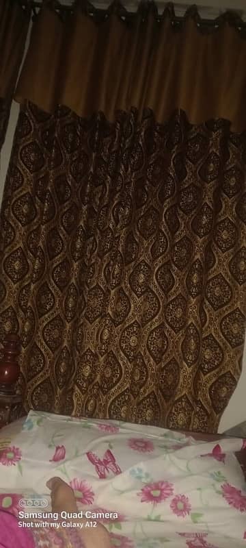 5 curtains 9 ft length  11 inch width call on +92 318 7334814 0