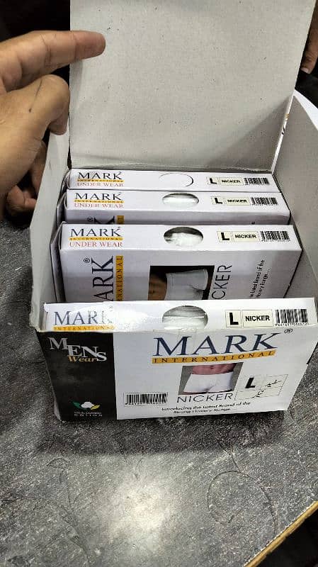 Mark boxers white pack of 3v 1