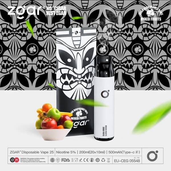 DISPOSABLE VAPE ZGAR DISPOSABLE VAPE 5% NICOTINE DISPOSABLE VAPE 6