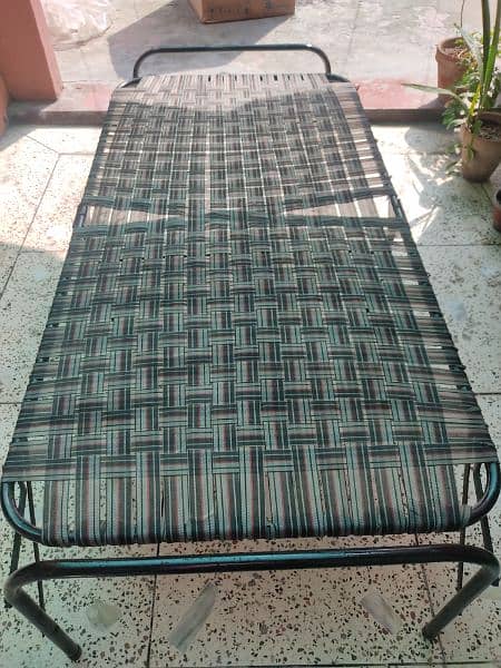 Folding Charpai Folding Portable Single Bed 5