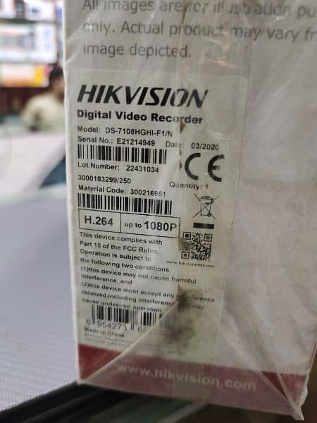 Hikvision 2mp DVR and 4 cameras 1