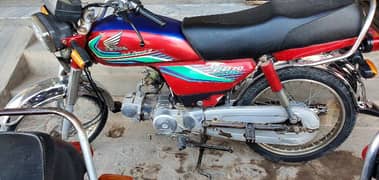 Honda CD 70cc Model 2016/2017 Red Colour Khanewal Number