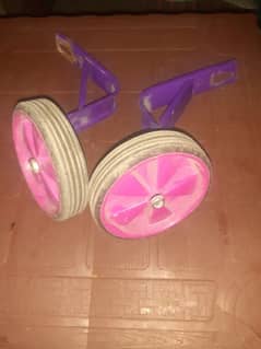 bicycle side tyres purple pink color