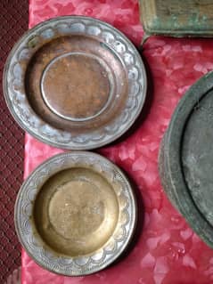 4 Antique Copper Plates