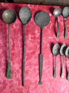 26 Antique Brass Spoons (100+ YEARS OLD) 0