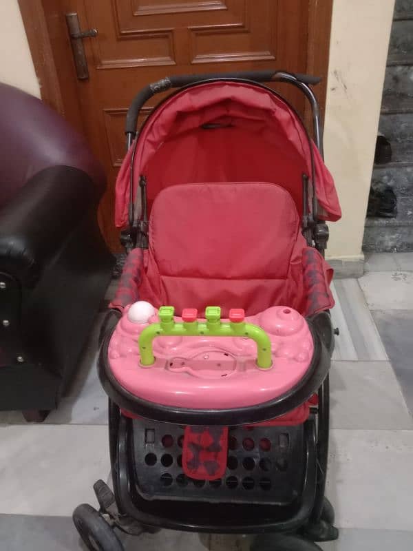 Baby Red Pram 1