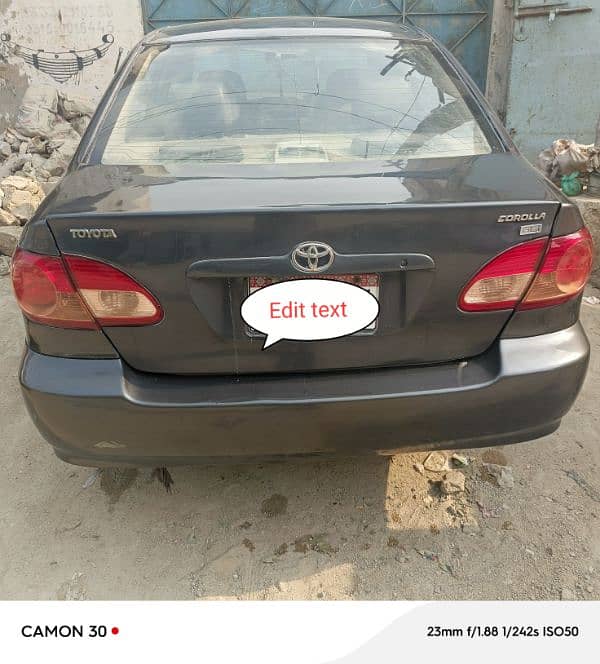 Toyota Corolla GLI 2007 blu color chep price excheng posible 1