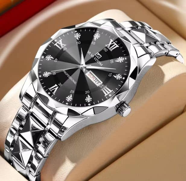 Watch For Men Luxury Watch Stainless Steel Fashionable Style Quartz 1