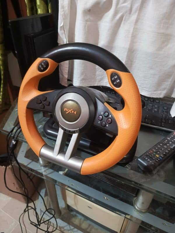 playstation 3 with steering and pedals 1