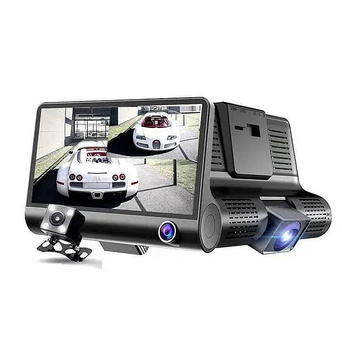 WDR Dashcam 3 Camera Lens Video Car DVR Full HD 1080P 2