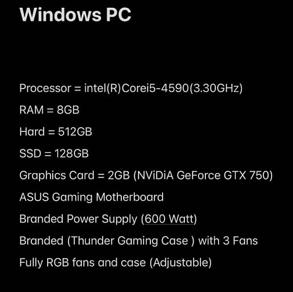 Gaming Pc (Only) 5