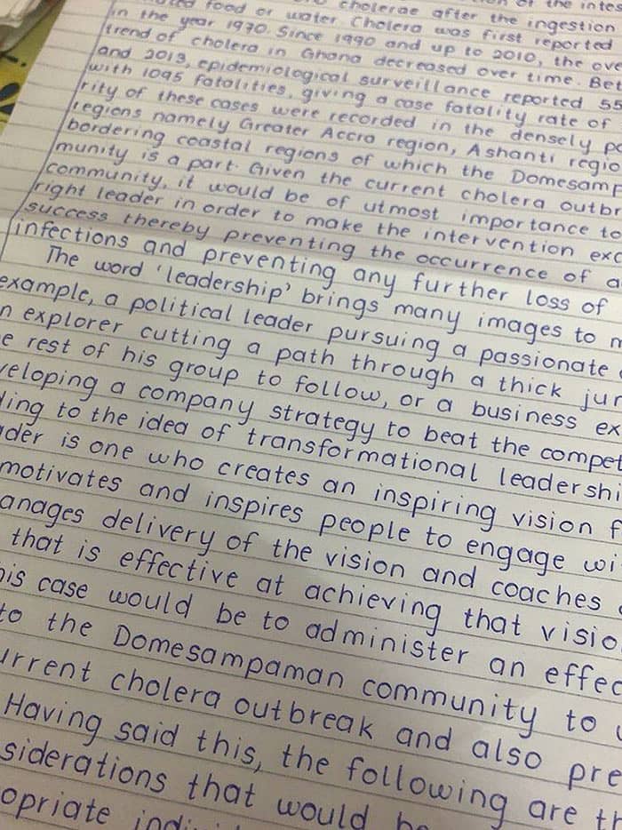 hand writing assignment work 3