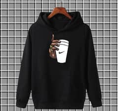 1 pic cotton graphic Hoodie 0