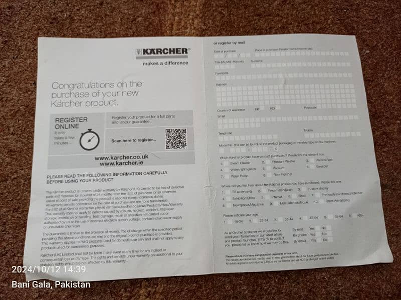 Genuine Karcher K4 Pressure Washer (Made in Germany) 6