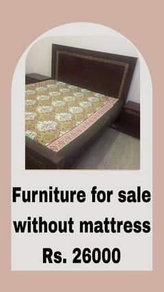 Bed Set for sale witout mattress