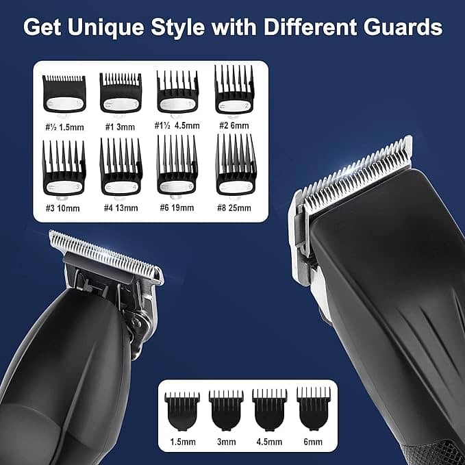 Suttik Professional Hair Clipper and Trimmer Set, Barber Clippers Set 1