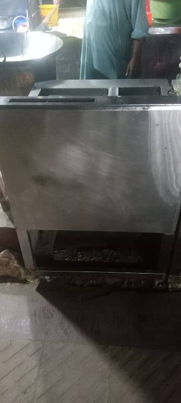 stainless steel counter N 32 ltr fryer 8