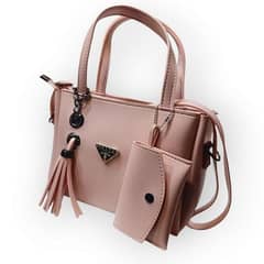 Woman's Leather Hand Bag Set.