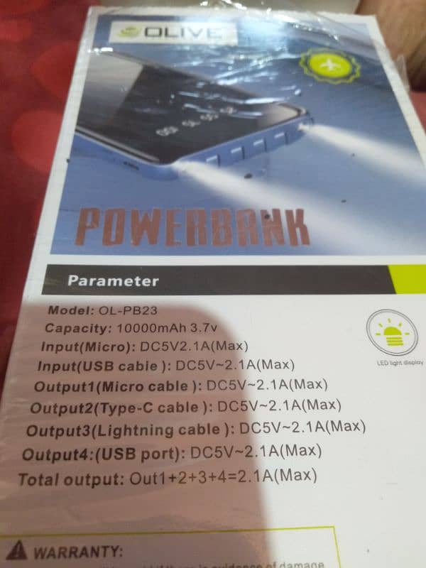 OL-PB23 power bank 10000mah 3