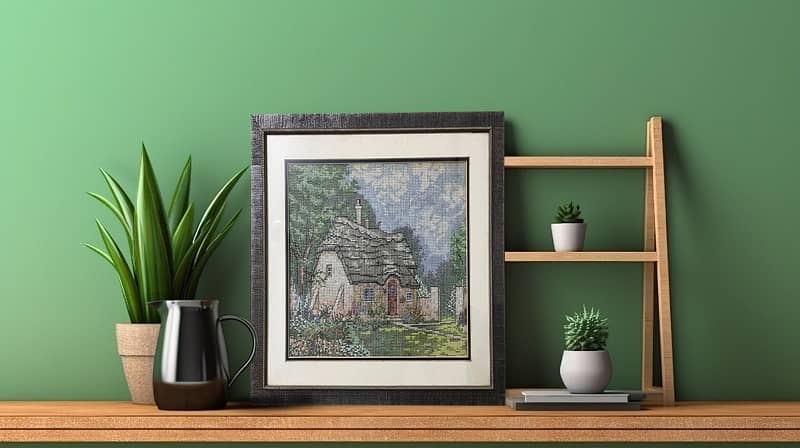 Cross Stitch Hand Embroideted Scenery 2