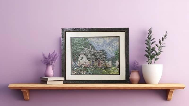 Cross Stitch Hand Embroideted Scenery 3