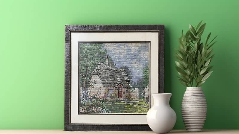 Cross Stitch Hand Embroideted Scenery 4