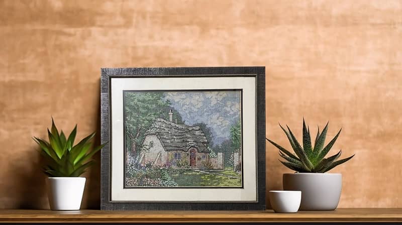 Cross Stitch Hand Embroideted Scenery 5