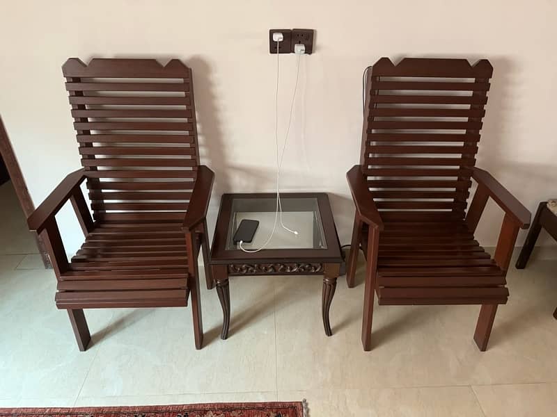 wooden chairs set 3