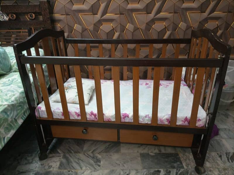 Wooden Baby Cot - Good Quality Wood 1