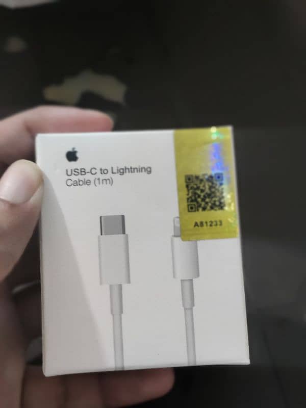 ios 1st number copy high quality adapter and cable box pack 2