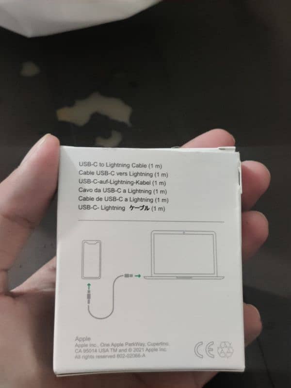 ios 1st number copy high quality adapter and cable box pack 3