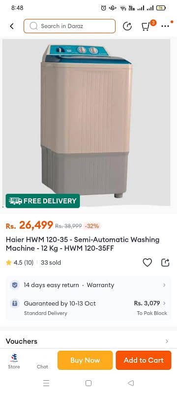 haier washing machine packed Condi 0