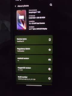Oneplus 6t Ram: 8gb Rom: 256gb