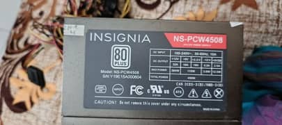 Insignia 450 watt power supply 80 plus