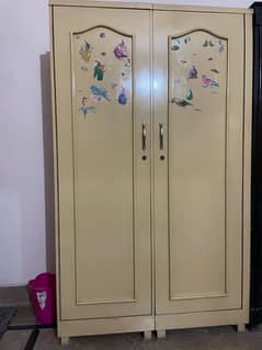 3 Door cupboard (Creamy yellow color)