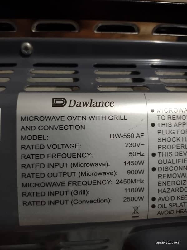 Dawlance Microwave 4