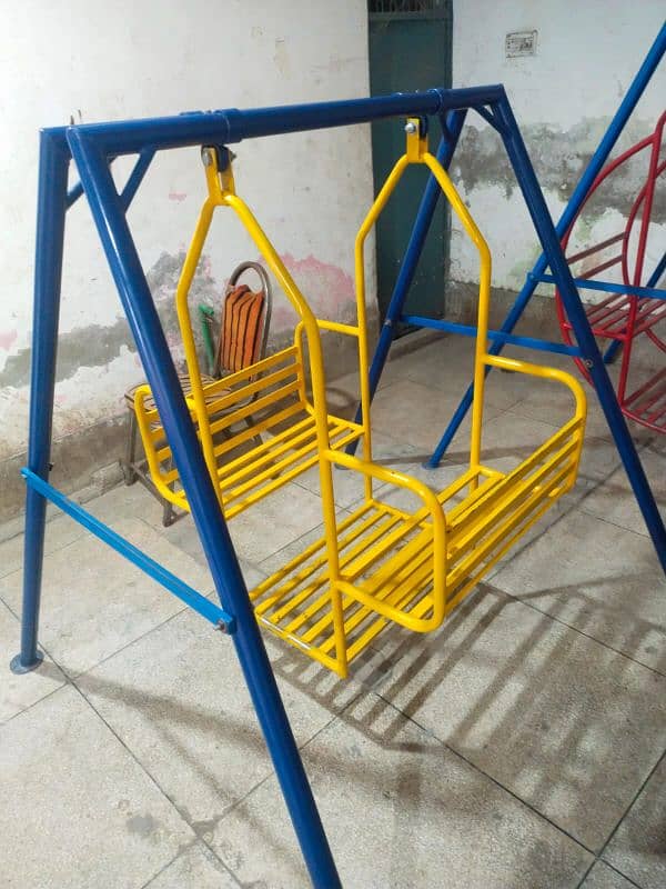 Double Sided Metal Swing For Kids 1