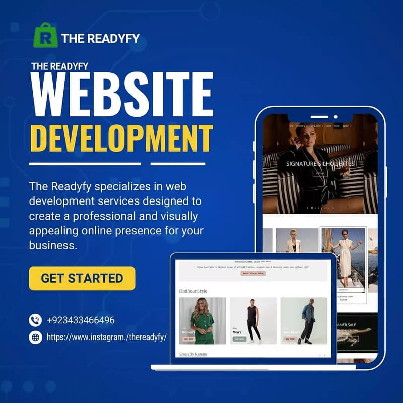 Shopify Web Design With Readyfy. 1