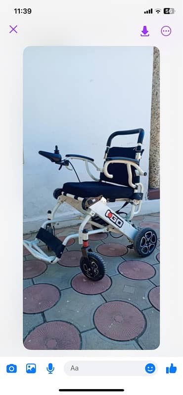 electric power foldable wheelchair 2