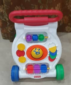 Baby beginning standing activity walker