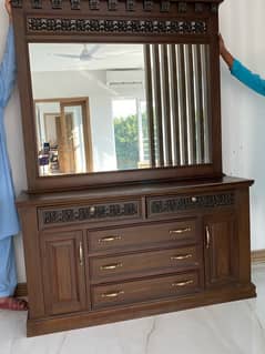 Dressing Table and Mirror (Used)