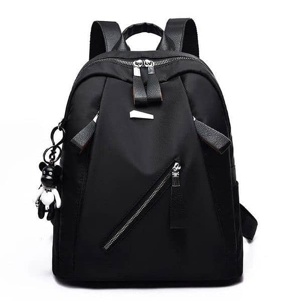 "Trendy Nylon Backpack with Multiple Pockets – Ideal for Daily Use!" 3