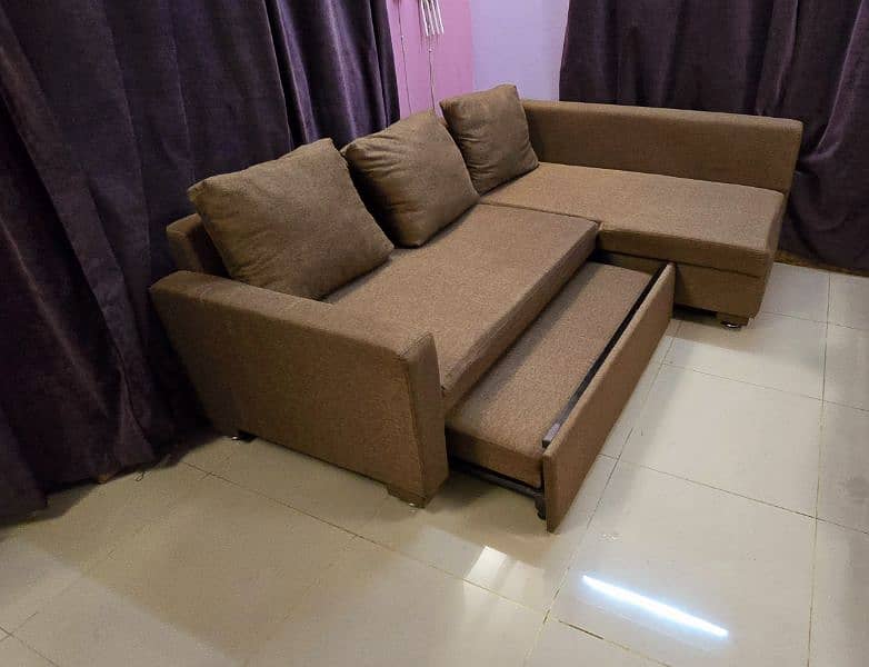 L Shape Sofa Cum Bed 1