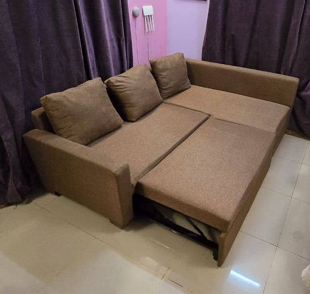 L Shape Sofa Cum Bed 4