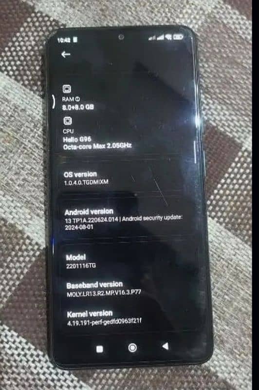 lush condition Redmi note 11 pro 16/128 0